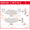 Image de TRW Plaquettes de frein, et mâchoires moto, MCB569SH Sinter street