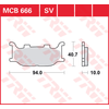 Image de TRW Plaquettes de frein, et mâchoires moto, MCB666SV Sinter street