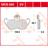 Image de TRW Plaquettes de frein, et mâchoires moto, MCB680 Allround organique