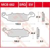 Image de TRW Plaquettes de frein, et mâchoires moto, MCB682SV Sinter street