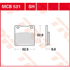 Image de TRW Plaquettes de frein, et mâchoires moto, MCB531SH Sinter street