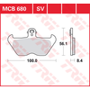 Image de TRW Plaquettes de frein, et mâchoires moto, MCB680SV Sinter street