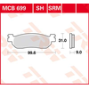 Image de TRW Plaquettes de frein, et mâchoires moto, MCB699 Allround organique