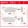 Image de TRW Plaquettes de frein, et mâchoires moto, MCB707SH Sinter street