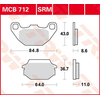 Image de TRW Plaquettes de frein, et mâchoires moto, MCB712 Allround organique