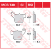 Image de TRW Plaquettes de frein, et mâchoires moto, MCB730SI Sinter offroad