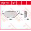 Image de TRW Plaquettes de frein, et mâchoires moto, MCB731SH Sinter street
