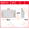 Image de TRW Plaquettes de frein, et mâchoires moto, MCB741SH Sinter street