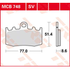 Image de TRW Plaquettes de frein, et mâchoires moto, MCB748 Allround organique