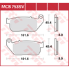 Image de TRW Plaquettes de frein, et mâchoires moto, MCB753SV Sinter street