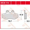 Image de TRW Plaquettes de frein, et mâchoires moto, MCB774 Allround organique