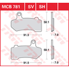 Image de TRW Plaquettes de frein, et mâchoires moto, MCB781SH Sinter street