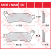 Image de TRW Plaquettes de frein, et mâchoires moto, MCB776SH Sinter street