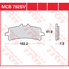 Image de TRW Plaquettes de frein, et mâchoires moto, MCB792CRQ Hyper carbon