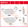 Image de TRW Plaquettes de frein, et mâchoires moto, MCB812 Allround organique