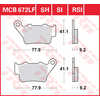 Image de TRW Plaquettes de frein, et mâchoires moto, MCB672 Allround organique