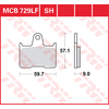 Image de TRW Plaquettes de frein, et m  choires moto, MCB729 Allround organique