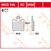 Image de TRW Plaquettes de frein, et mâchoires moto, MCB706SRM Sinter maxi scooter