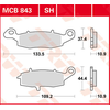 Image de TRW Plaquettes de frein, et mâchoires moto, MCB843 Allround organique