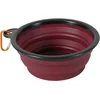Image de Opvouwbare Voerbak ZOLUX - Siliconen Rood 16cm - Vaatwasserbestendig, Inclusief Karabijnhaak, 650ml