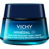 Image de Vichy Minéral 89 Hydraterende Herstellende Nachtcrème - Alle Huidtypes - Melatonine, Hyaluronzuur en Mineralen - 50ml