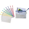 Image de Djois opbergtas met ritssluiting A4 - 330x240mm - PVC - assorti - pak 8 stuks