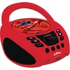 Image de Lexibook Miraculous Gettoblaster CD-speler, microfoon meegeleverd, AUX-IN-aasluiting, Werk met AC of batterij,Rood/Zwart, RCD108MI