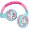 Image de 2-in-1 Bluetooth® en Bedrade comfortabele opvouwbare Koptelefoon met veilige volumebeperking Unicorn Design