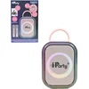 Image de Pink Bluetooth karaoke met 2 draadloze microfoons