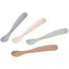 Image de Béaba Lepelset Eerste Leeftijd   Set van 4 Babylepels  Ultra Zacht Silicone Lepels   Vanaf 4 Maanden   Natural
