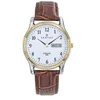 Image de Certus-Horloge-Heren-35MM-Duidelijke wijzerplaat-Dag/Datum aanduiding-Cijfers-Bruin Lederen band-Bicolour