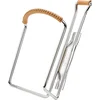 Image de Zefal Vintage Bidonhouder - Vintage Look - Staal/Leer - Zilver/Bruin