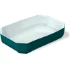 Image de Pyrex Rechthoekige Ovenschaal 3,2l - Borosilicaatglas - Blauw Glazuur Buitenzijde - 33x22xH7cm