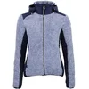 Image de Dames gebreide hoodie met rits in twee materialen Peak Mountain