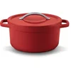 Image de Beka Plume Braadpan - Ø 24 cm - Stoofpot - Gerecycleerd gietaluminium - Extra lichtgewicht - PFAS-vrij - 4,5 L - Rood