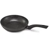 Image de KitchenFun Rock Koekenpan Ø 24 cm - Non stick - Inductie geschikt- lichtgewicht Aluminium- Dubbele Anti-aanbaklaag   Hitte werende soft touch greep - Ergonomisch   Zwart