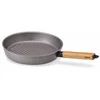 Image de Beka Nomad grillpan - Ø 28 cm - Staal - PFAS-vrij - Houten greep - Geschikt voor inductie & BBQ