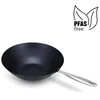 Image de Beka Maestro wokpan   Ø31 cm   Koolstofstaal- PFAS-vrij - Natuurlijke materialen   Geschikt: inductie, BBQ & oven