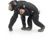 Image de Speelfiguur - Aap - Chimpansee - Met jong - 7x3x6cm