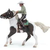 Image de Speelfiguur - Mens - Cowboy - Met zijn paard