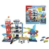 Image de Speelgoedgarage - Majorette - Double track garage met 4 verdiepingen met 4 auto's, 40 parkeerplaatsen en lift