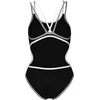 Image de Arena Badpak One Double Cross Back One Piece Zwart-Wit-Zilver