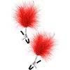 Image de Sweet Caress - Tepelklemmen met rode veertjes
