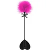 Image de Sweet Caress - Zweepje met hartje en roze pompom