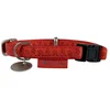 Image de Collier Mac Leather Rouge 10mm van 18 tot 30 cm