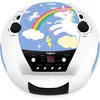 Image de Bigben CD52 - Draagbare Radio CD-Speler - Microfoon - Eenhoorn/Unicorn - Blauw