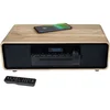 Image de Bluetooth microsysteem - THOMSON - Hout/Zwart - FM Radio/DAB+/CD/MP3/USB/Inductie, 75W, LCD display, Afstandsbediening, Voeding. 230V