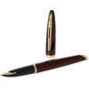 Image de Waterman Carène Marine Amber-vulpen | glanzend bruin en zwart met 23-karaats gouden clip | mediumpunt met blauwe inktpatroon | geschenkverpakking