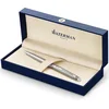 Image de Waterman H misph re balpen - Roestvrij staal chromen afwerking - Medium penpunt - Blauwe inkt - Geschenkdoos