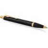 Image de Parker IM balpen | Zwarte lak met goud detail | Medium punt met blauwe inkt | Geschenkdoos